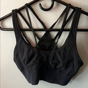 Black Strappy New Balance Sports Bra